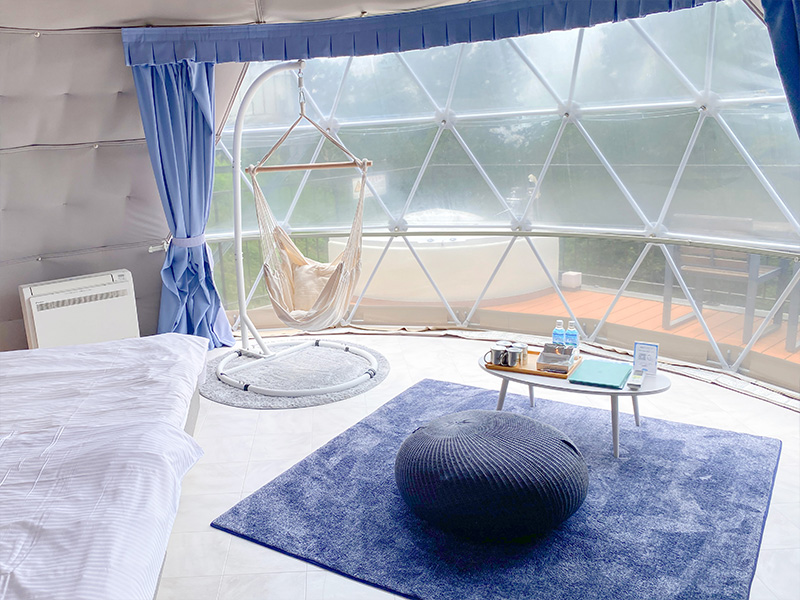 ドームテントサイト(ダブルベッド 2台タイプ)